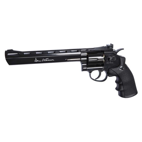 Пневматический револьвер ASG Dan Wesson 8" Black (пулевой)